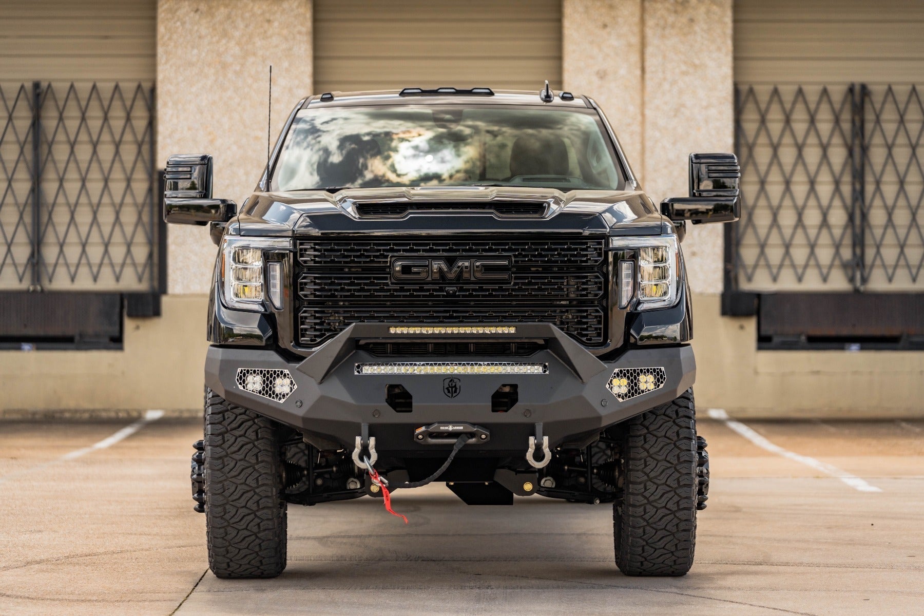 Evolution Front Winch Bumper Sheet Metal Pre-Runner Guard - Texture Black 2020-2023 GMC 2500 3500