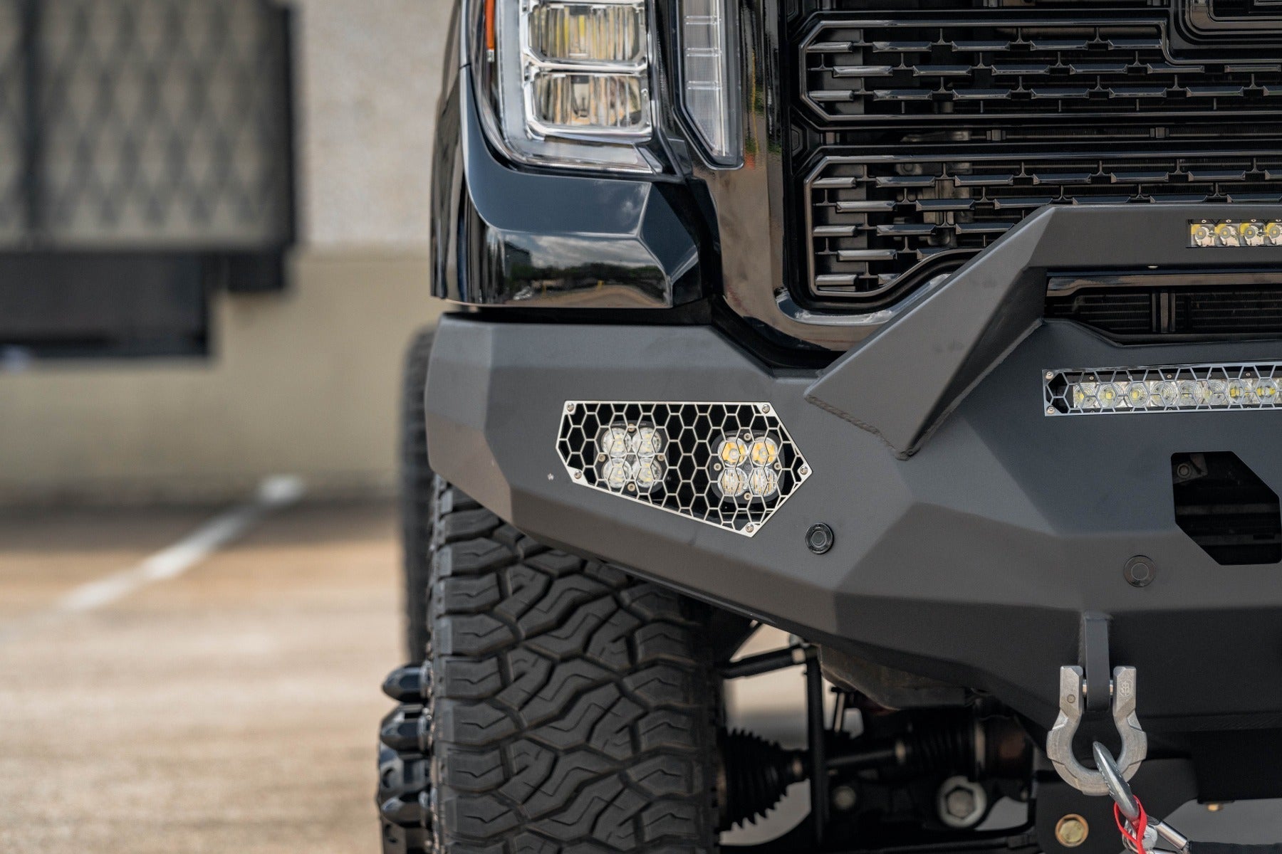 Evolution Front Winch Bumper Sheet Metal Pre-Runner Guard - Texture Black 2020-2023 GMC 2500 3500