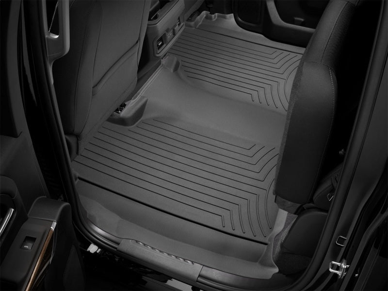 WeatherTech 19-23 Chevrolet Silverado 1500 Crew Cab Rear FloorLiner - Black