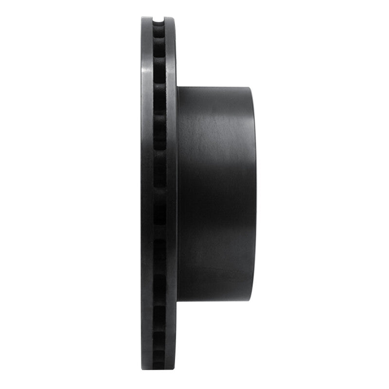 R1 06-25 American Coach Patriot Rear Right Drilled & Slotted Black Brake Rotor