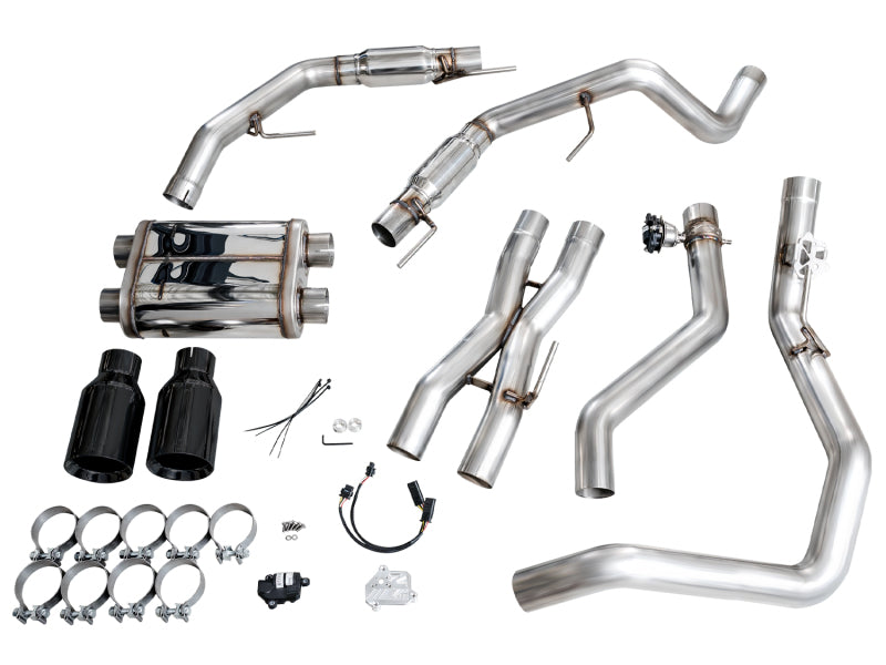 AWE Tuning Gen 3 Ford Raptor SwitchPath Exhaust - Diamond Black Tips
