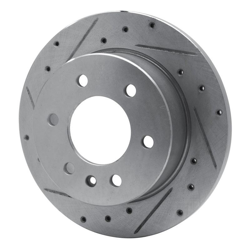 R1 06-18 Dodge Sprinter 3500 Rear Left Drilled & Slotted Silver Brake Rotor
