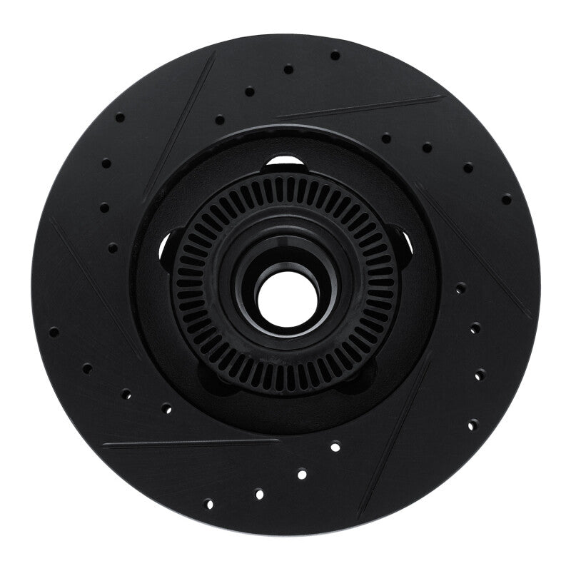 R1 06-12 Ford Ranger (Mexico) Front Right Drilled & Slotted Black Brake Rotor