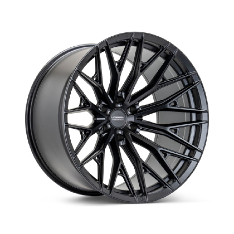 Vossen HFX-6 22x12 / 8x180 / ET44 / 124.3 / Ultra Deep - Satin Black Wheel