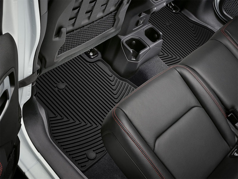 WeatherTech 2020+ Jeep Gladiator Rear Rubber Mats - Black