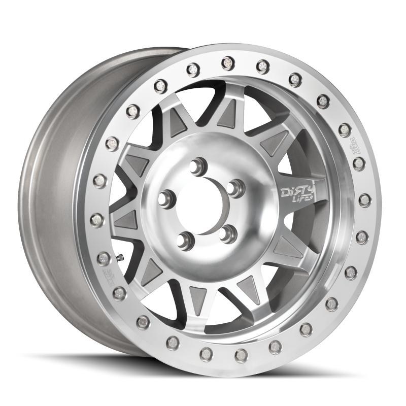 Dirty Life 9302 Roadkill Race 17x9 / 5x139.7 BP / -14mm Offset / 108mm Hub Machined Wheel - Beadlock