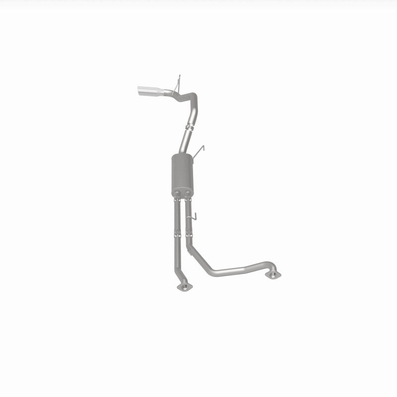 MagnaFlow CatBack 07-15 Nissan Titan V8 LGAS/LFLEX Single MF Polished Stainless Exhaust