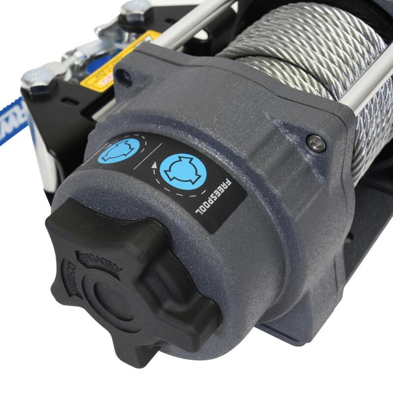 Superwinch 3500 LBS 12V DC 7/32 in x 32 ft Steel Rope Terra 3500 Winch - Gray Wrinkle