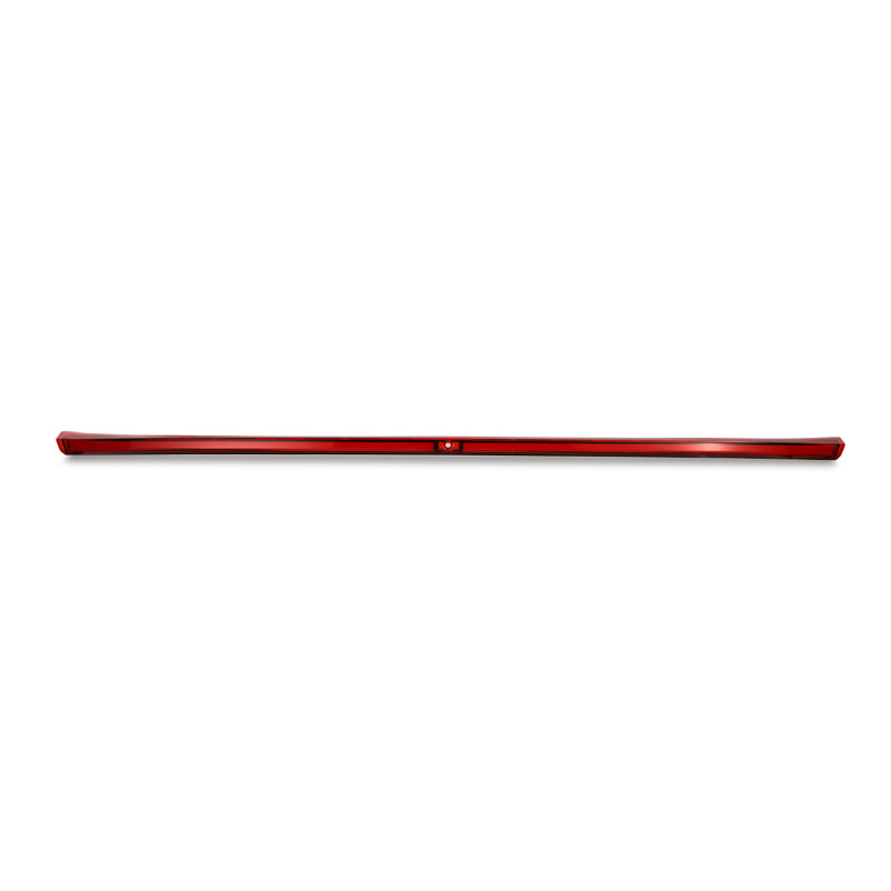 AlphaRex 22-24 Toyota GR86 LUXX LED trunk center light in vivid red, designed for enhanced visibility and style.