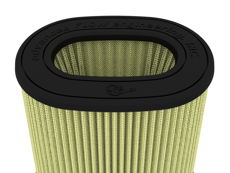 Replacement air filter for AFE Momentum Intake, featuring a cylindrical design with a textured surface for optimal airflow.