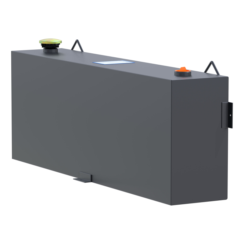 UWS Matte Black 45-Gallon Vertical Steel Transfer Tank Model ST-45-R-MB