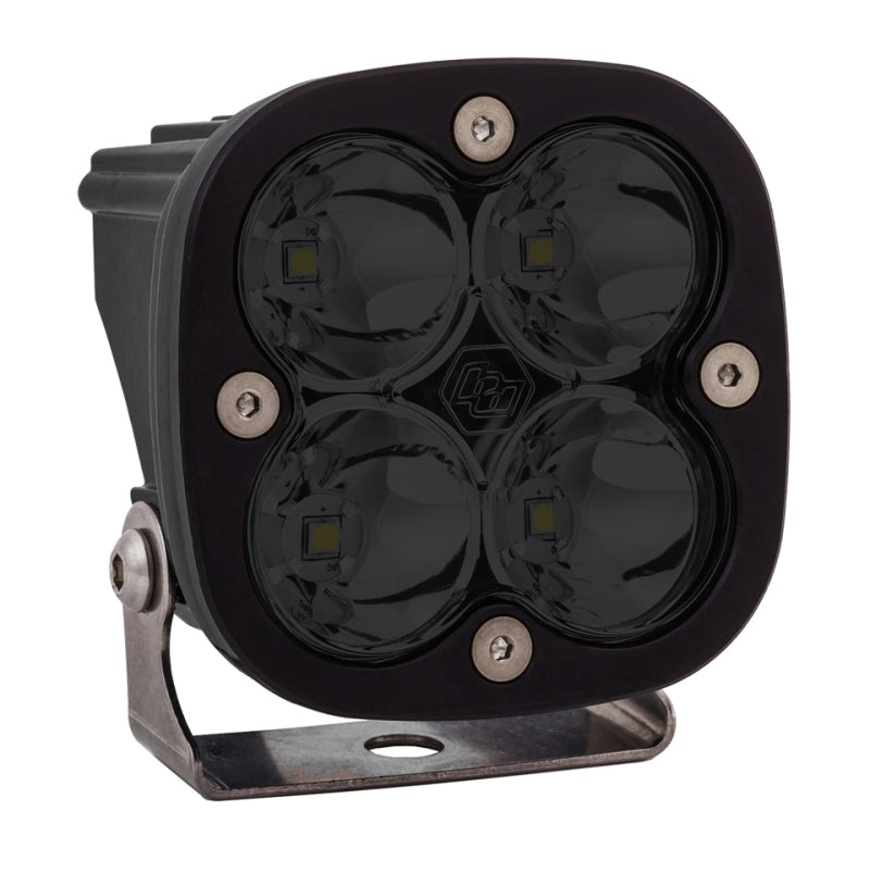 Baja Designs Squadron Pro Driving 940nm IR LED light with four lenses and a sturdy mounting bracket.