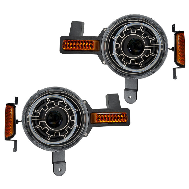 Oracle 2021+ Ford Bronco Oculus Bi-LED Projector Headlights w/ Heated Lenses