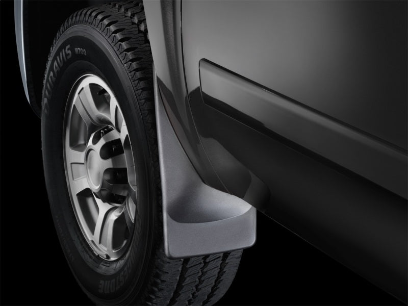 WeatherTech 07-13 Chevrolet Silverado No Drill Mudflaps - Black