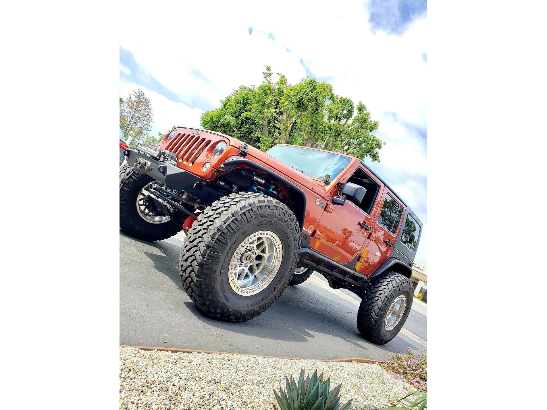 JK JKU FRONT DOUBLE THROWDOWN KING COILOVER BYPASS SYSTEM (AFTERMARKET AXLES ) JEEP WRANGLER