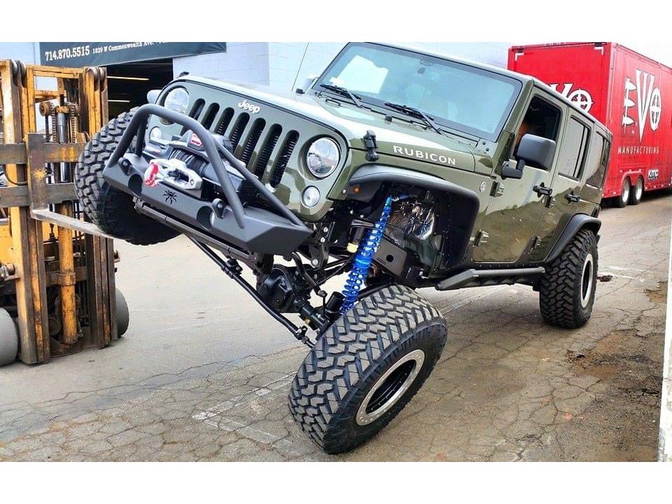 Jeep Wrangler KING Coilover Conversion Kit. Front Bolt On (BLACK) FOR JK/JKU 2 DOOR & 4 DOOR 2007-2018