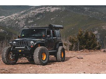 JK JKU EVO 3-5 INCH LIFT KING COILOVER CONVERSION ENFORCER PRO ( BLACK ) JEEP WRANGLER 2 DOOR & 4 DOOR 2007-2018