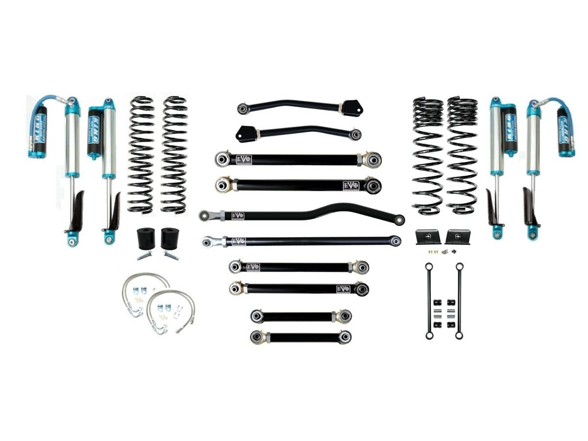 VARIANT EVO-3060S4DPK STAGE 4 King 2.5” Shocks Blue Front / Rear Track Bars