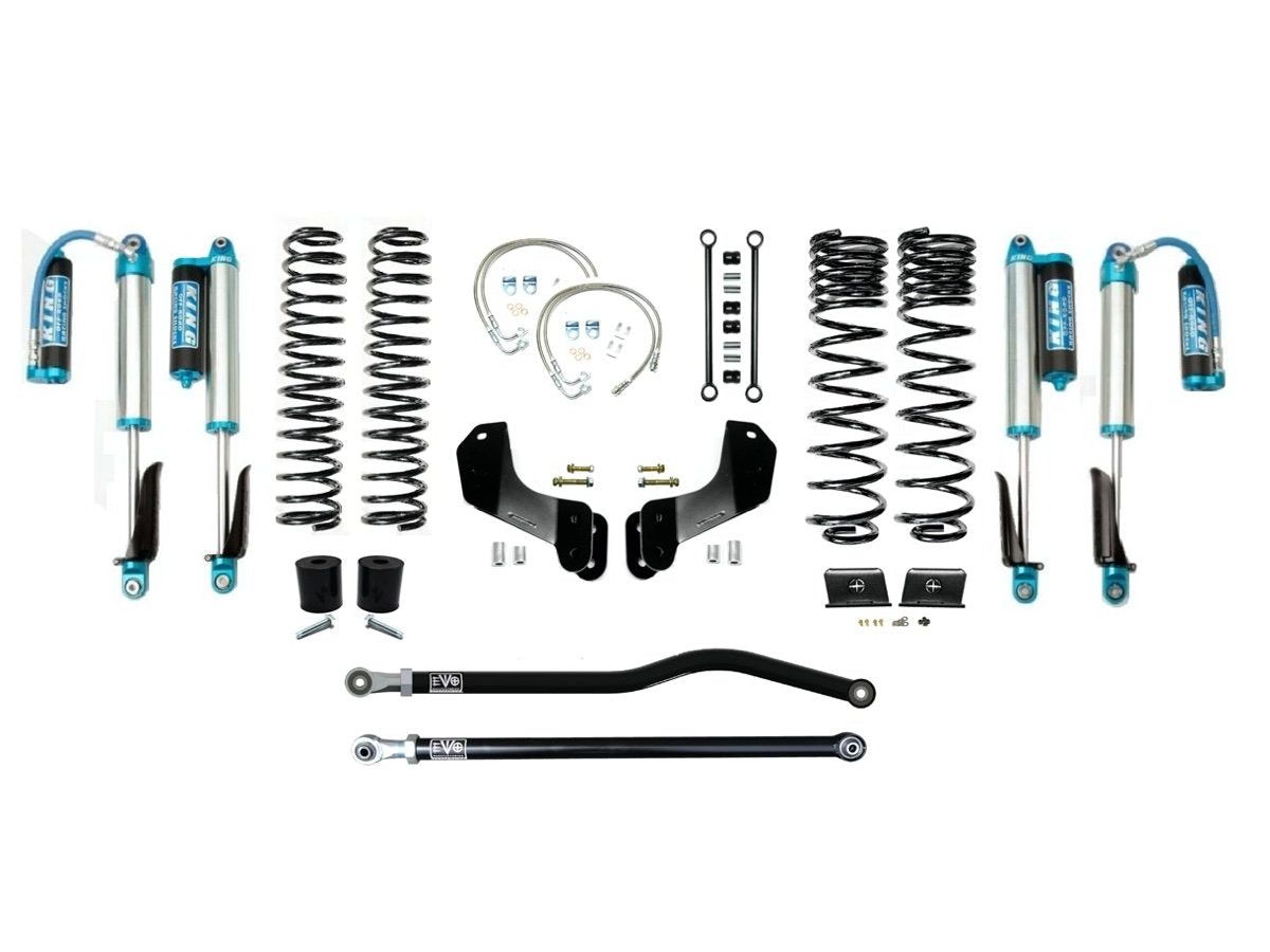 VARIANT EVO-3061S1HDPKA STAGE 1 Overland King 2.5” Shocks Blue with Compression Adjusters Front / Rear Track Bars