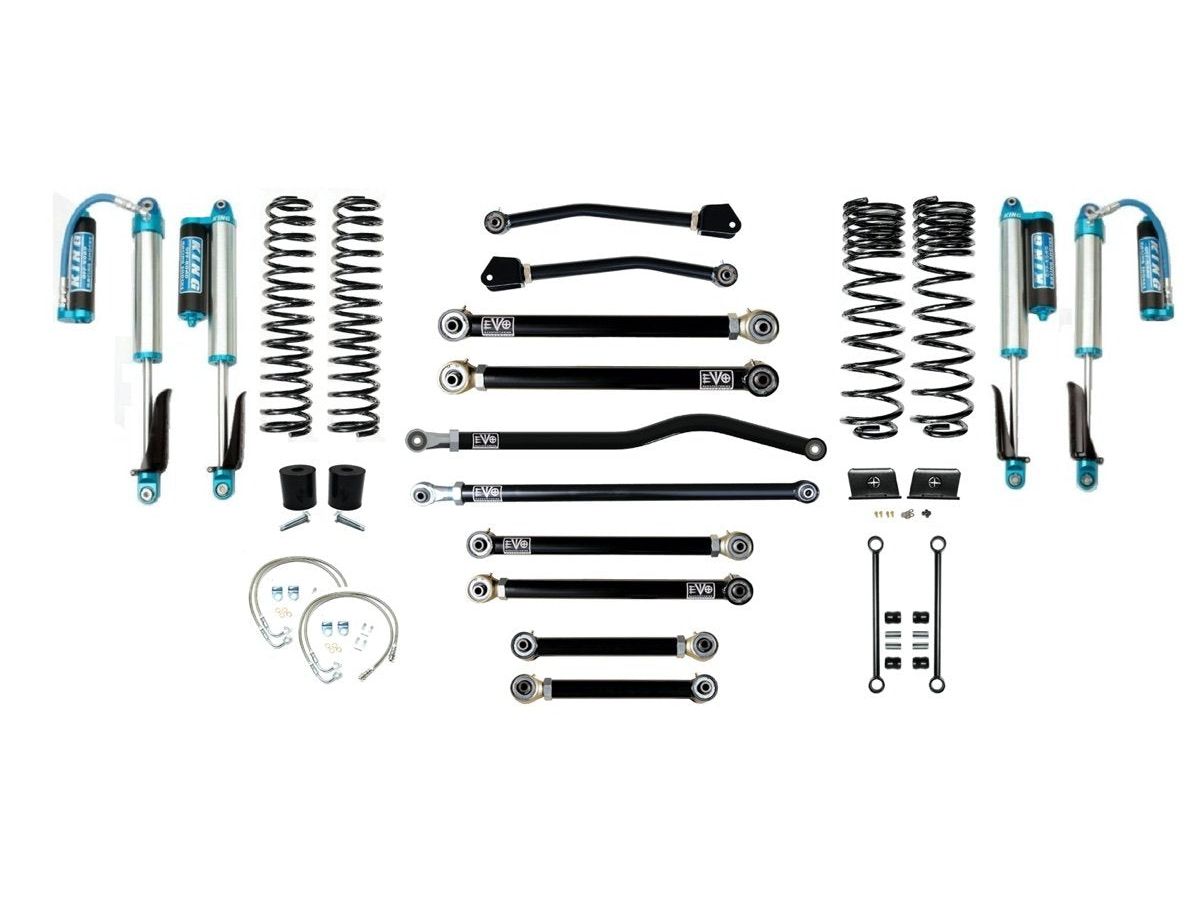 VARIANT EVO-3060S4HDPK STAGE 4 King 2.5” Shocks Blue Front / Rear Track Bars
