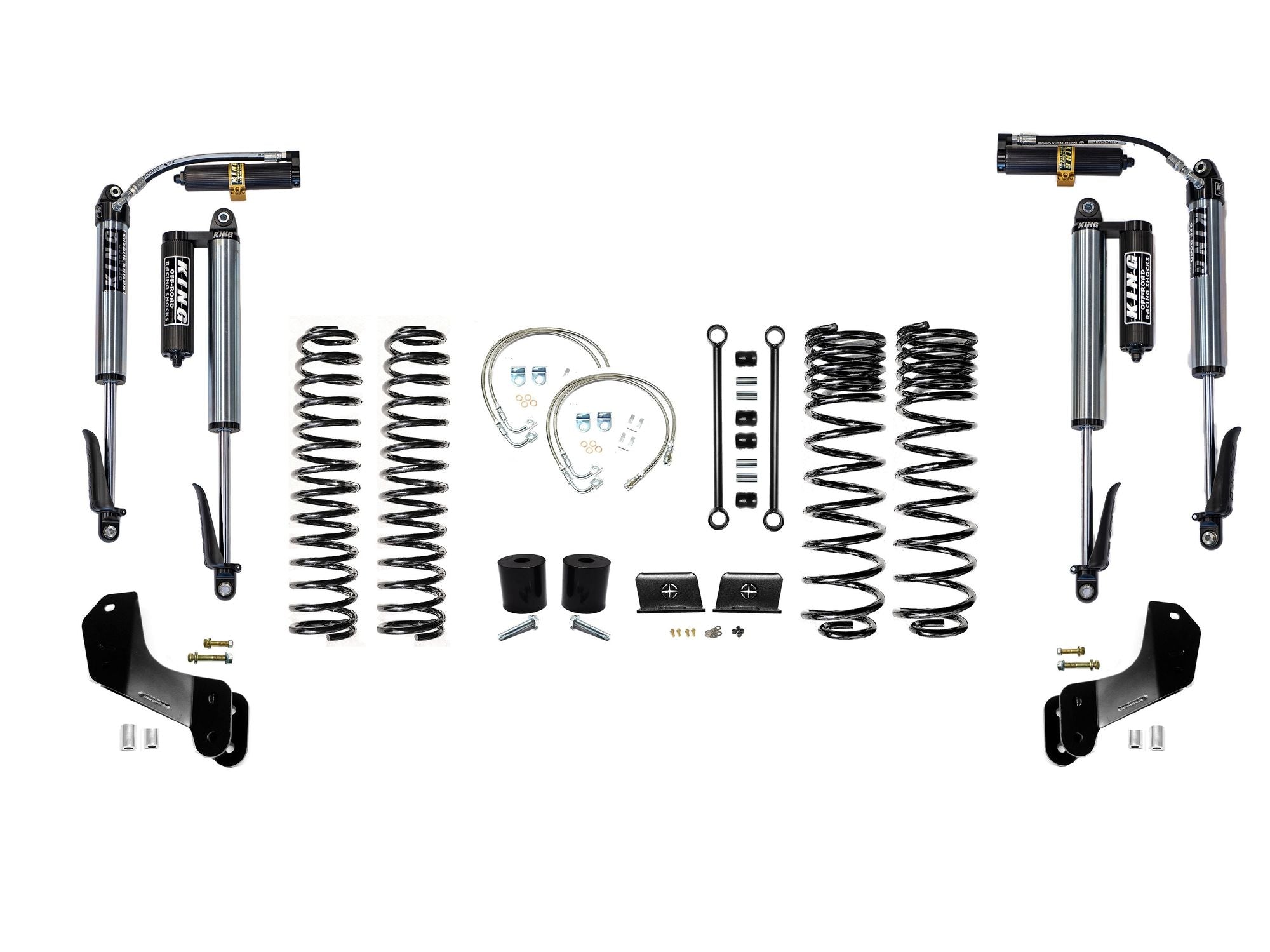 VARIANT EVO-3061S1HDKB STAGE 1 Overland King 2.5” Shocks Custom Black No Track Bars