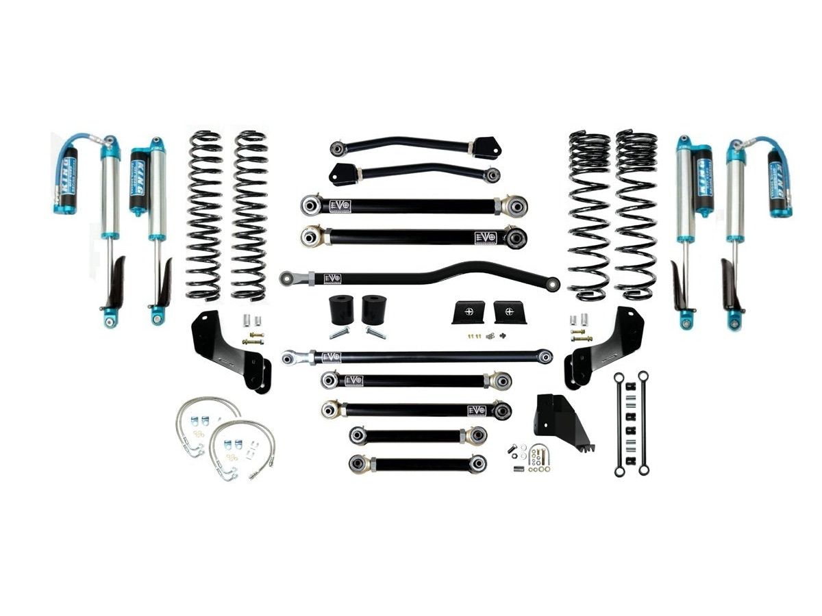 VARIANT EVO-3063S4DPKA STAGE 4 Overland King 2.5” Blue Shocks with Compression Adjusters Front / Rear Track Bars