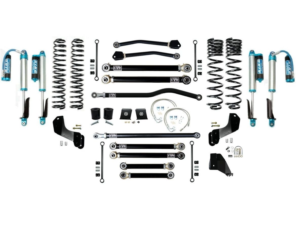 VARIANT EVO-3065S4HDPKA STAGE 4 Overland King 2.5” Shocks with Compression Adjusters Front / Rear Track Bars