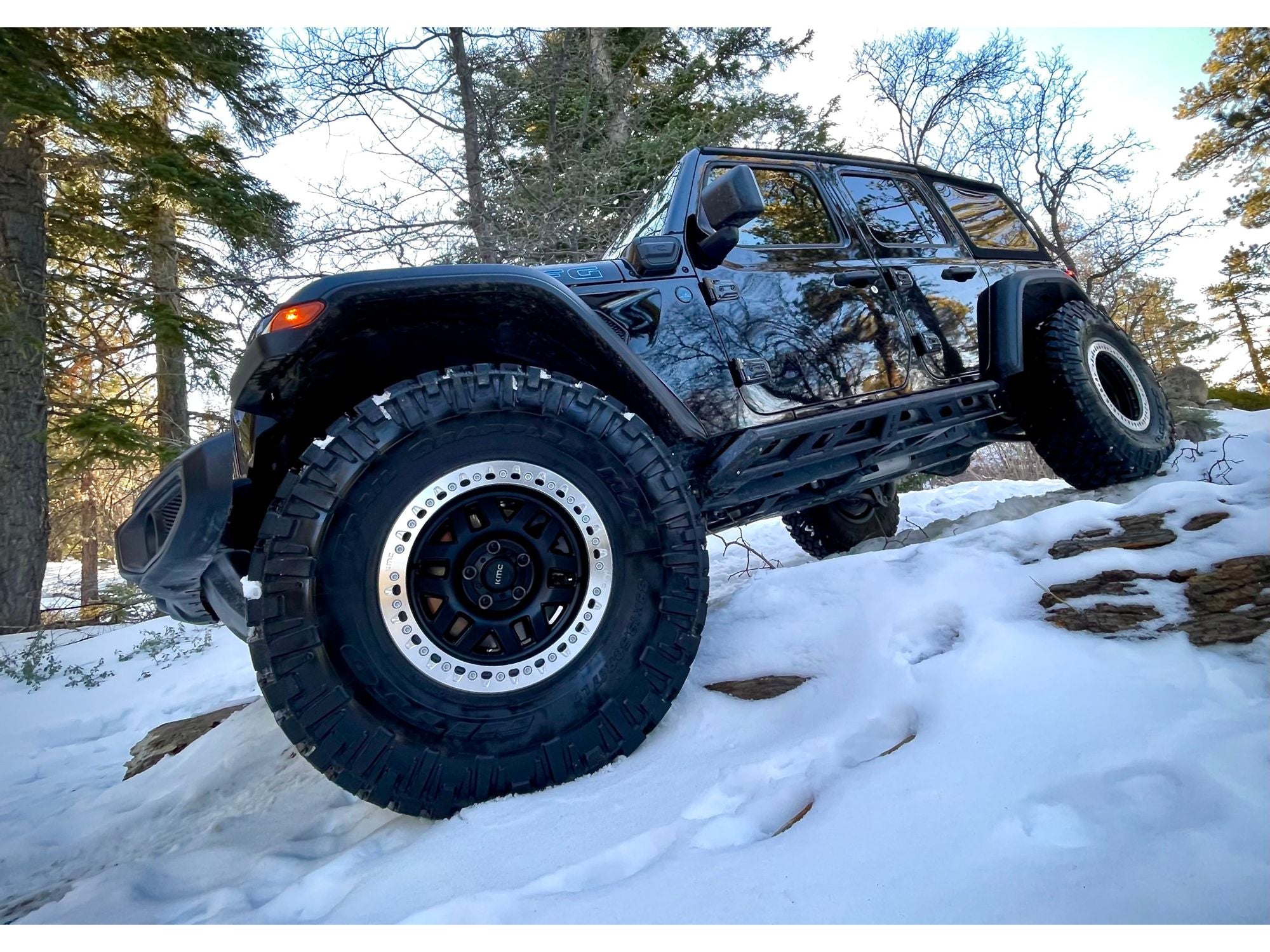 Jeep Wrangler Unlimited JLU KSPEC Rock Sliders