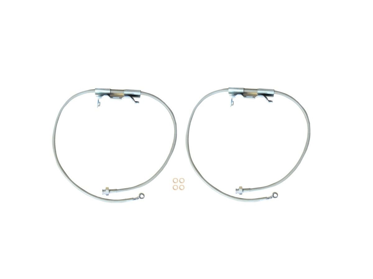 FRONT BRAKE LINE HOSE PAIR FOR 2.5-6.5" LIFT FOR JL/JLU/JT