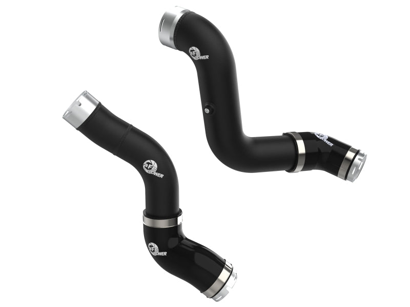 aFe BladeRunner aluminum hot and cold charge pipe kit for 2023-2025 GM Colorado/Canyon L4-2.7L in black finish.