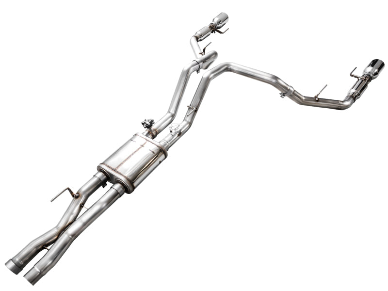 AWE Tuning Gen 3 Raptor SwitchPath Exhaust - Chrome Silver Tips