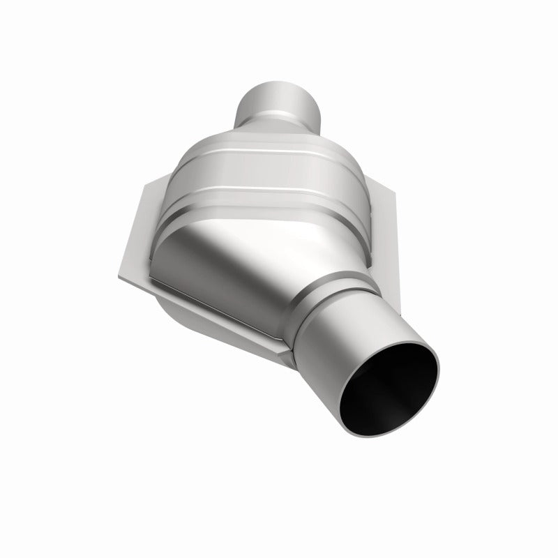 MagnaFlow Universal Catalytic Converter 2.25in Inlet/Outlet Angled Offset/Center Calif OBDII