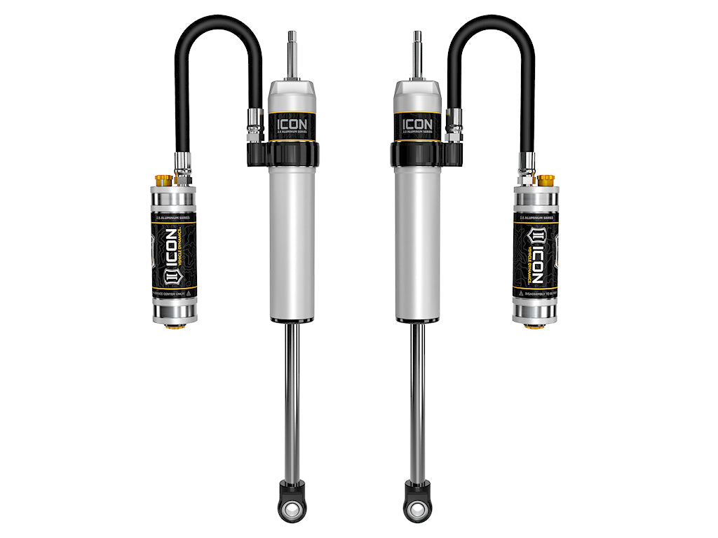 ICON 2005-2023 Toyota Tacoma, 6” Lift, Rear, 2.5 VS Remote Reservoir w/ CDCV Shocks, Pair