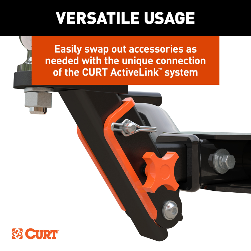 CURT ActiveLink Ball Mount, 2" Ball, 3,500 lbs. GTW Model 18416