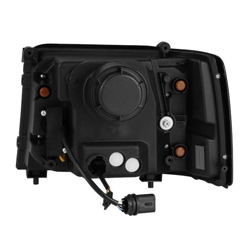 AlphaRex PRO-Series projector headlights for 92-96 Ford F-Series and Bronco, featuring sequential signals and DRL.