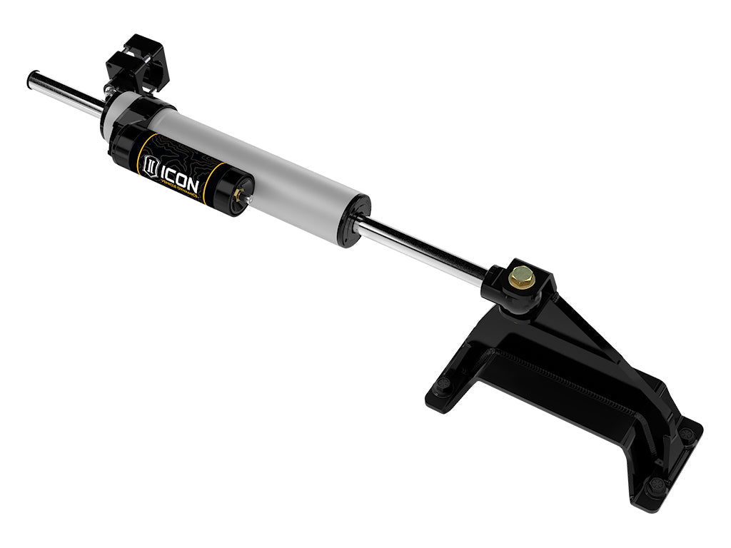 ICON 2023-2025 F-250/F-350 Ford Super Duty 4WD, 2.5 Centerline Steering Stabilizer Kit, Piggyback Reservoir