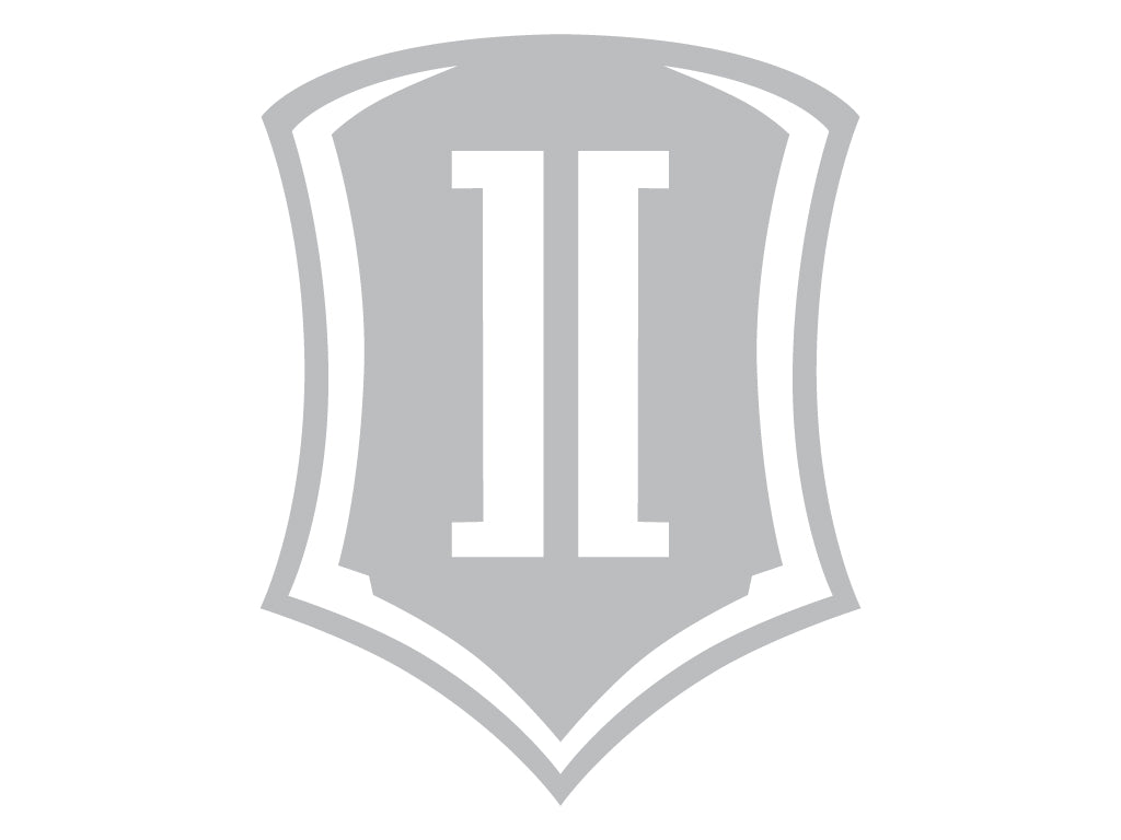 ICON Vehicle Dynamics Shield Logo Sticker, Silver, 15” Tall