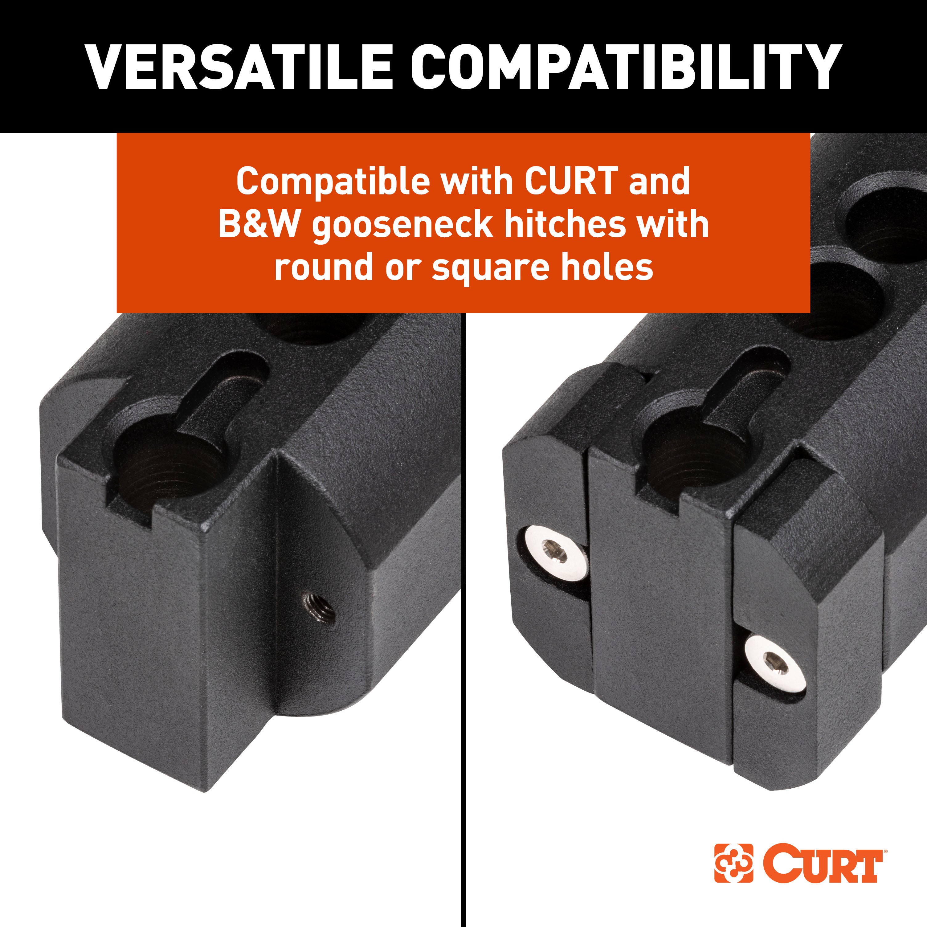 CURT RockerBall 2-5/16-Inch Cushion Hitch Gooseneck Ball, 30,000 lbs Model 60654