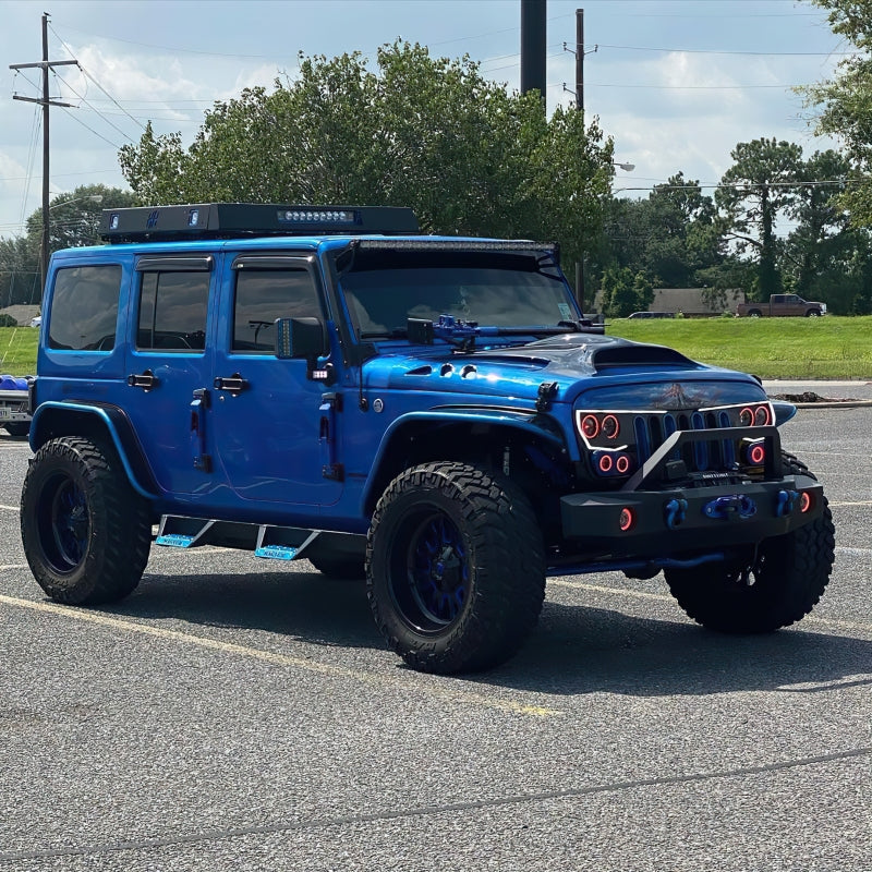 Oracle Vector Jeep Wrangler JK Grille Halo Kit - ColorSHIFT 2