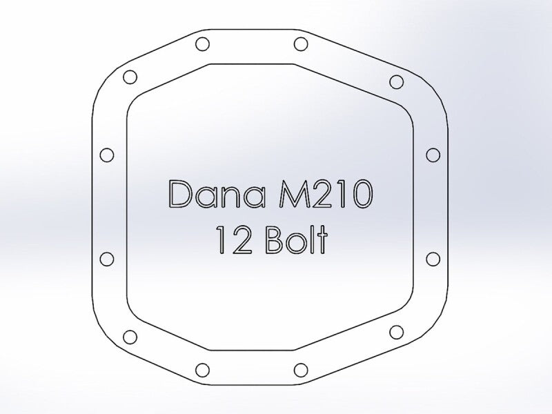 aFe POWER Differential Cover for Jeep Wrangler JL and Gladiator JT, designed for Dana M210, 12-bolt configuration.