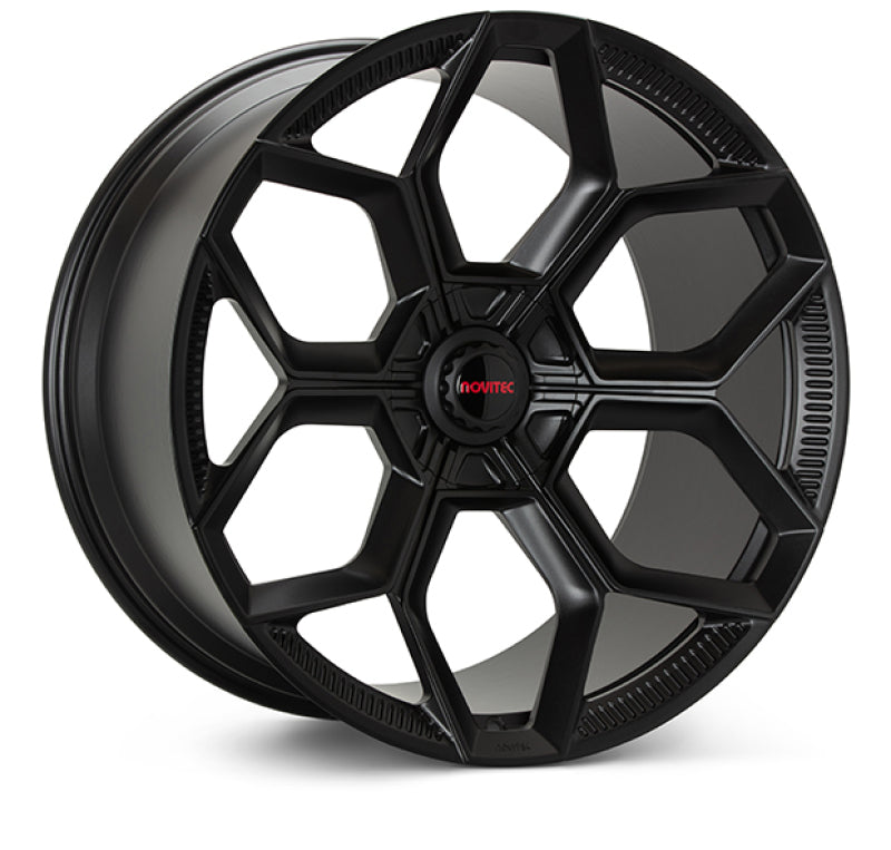 Vossen x Novitec NL5-5L 21x12.5in - 5x112 BP - ET43 - Satin Black Lamborghini Huracan Rear Wheel