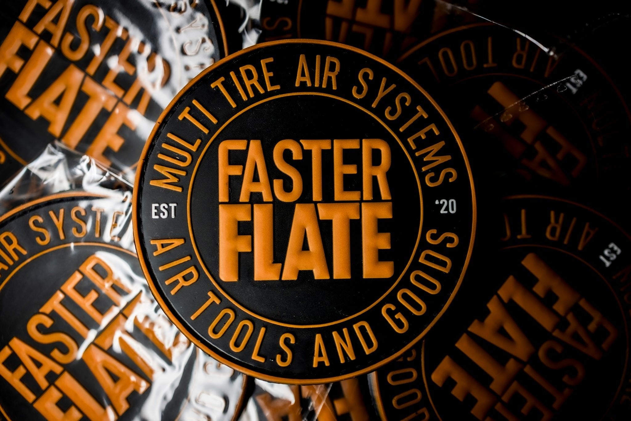 FasterFlate Multi-Tire Air Systems and Goods Velcro Patch