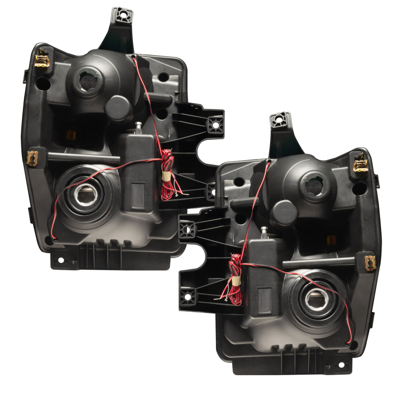 Oracle 08-10 Ford F250 Pre-Assembled Halo Headlights - Chrome Housing - w/ 2.0 Controller