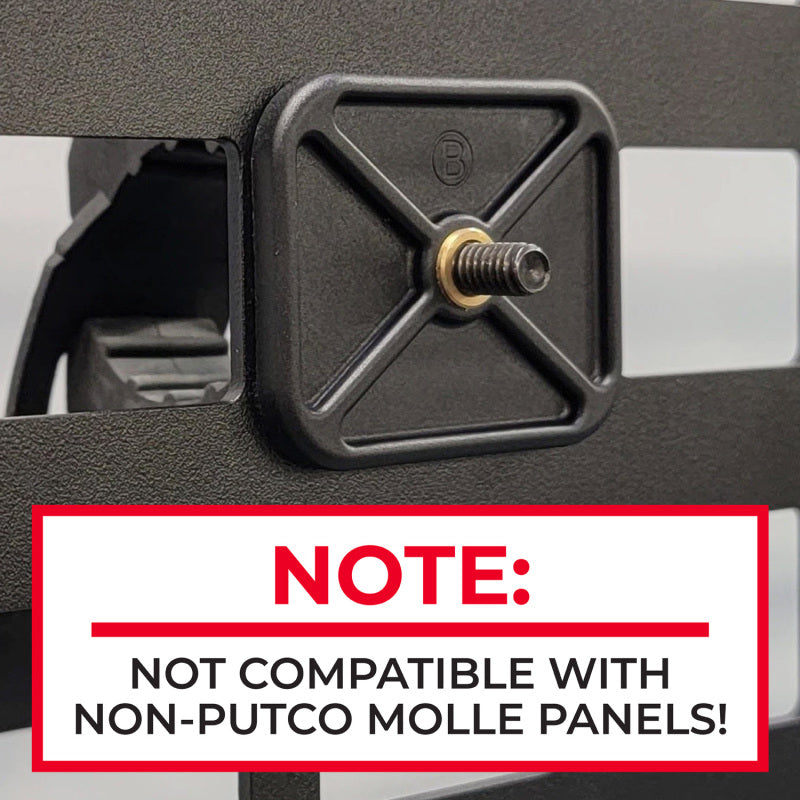 Putco Universal Back Seat Molle Panel w/ Straps