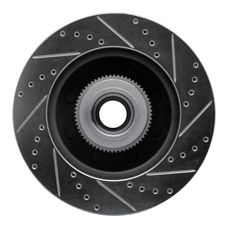 R1 05-07 Ford F-250 2WD (Super Duty) Front Left Drilled & Slotted Silver Brake Rotor