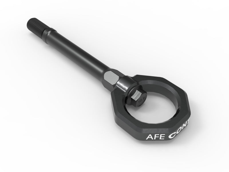 aFe CONTROL Tow Hook for Chevrolet Corvette C8 (2020-2025) V8-6.2L, designed for enhanced towing capability and durability.