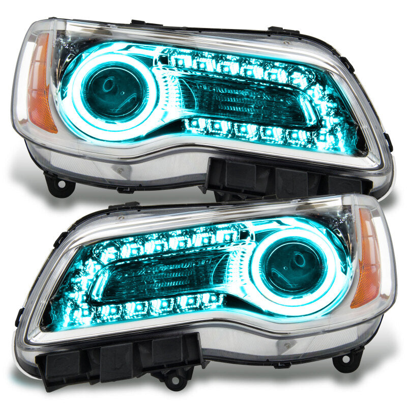 Oracle 11-14 Chrysler 300C SMD HL - Chrome - NON HID - ColorSHIFT