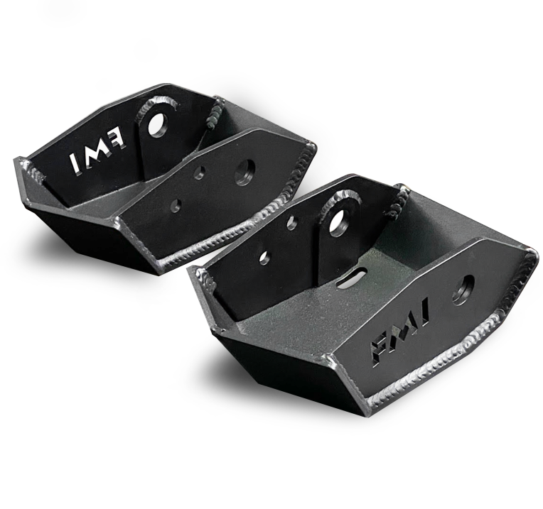 2022+ Bronco rear shock skid kit designed for HOSS 3.0 shocks, featuring durable construction for offroad protection.