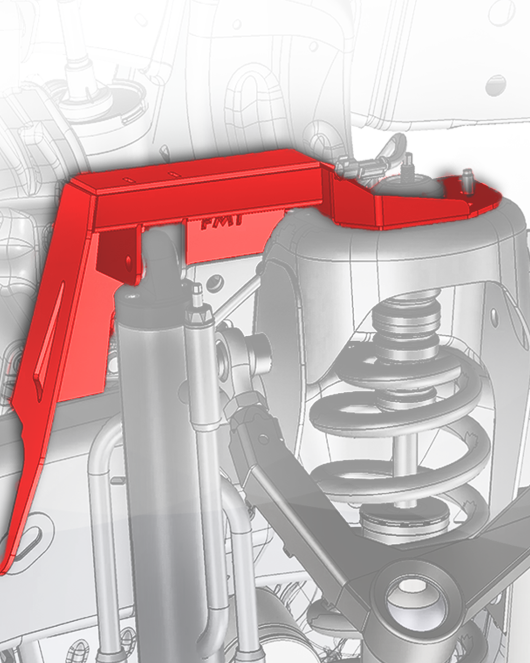 Gen 3 Raptor Fabricated Front Bypass Shock Mount Kit