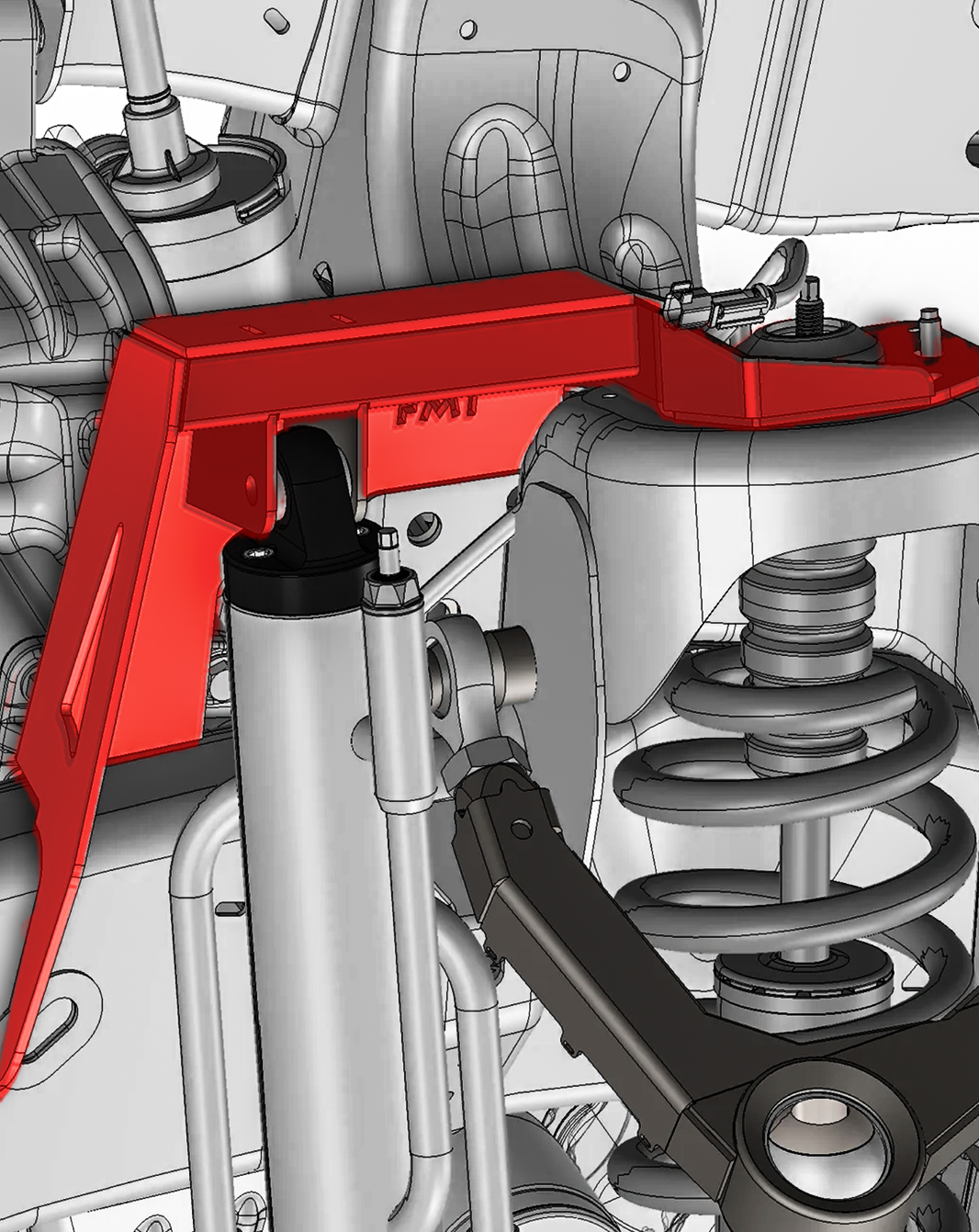 Gen 2 Raptor Fabricated Front Bypass Shock Mount Kit